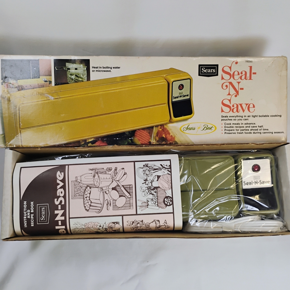 Sears Seal-N-Save Vacuum Sealer in Yellow